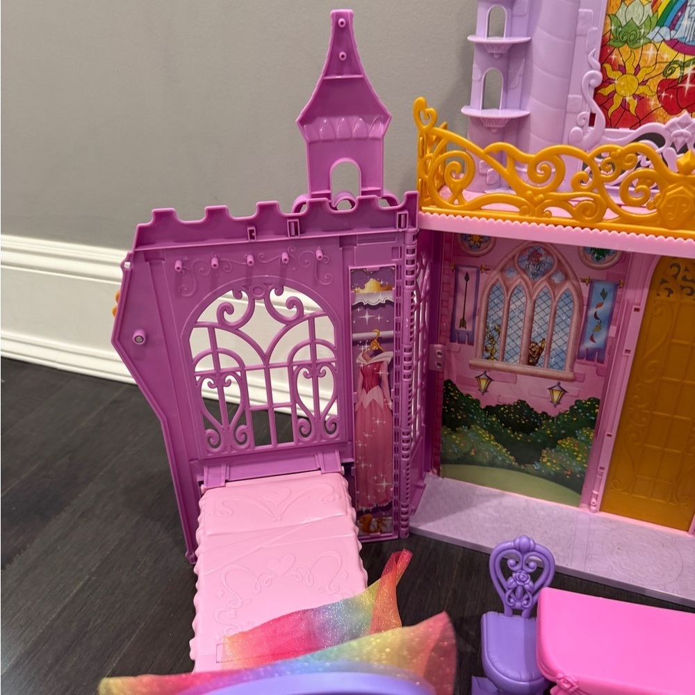 Disney Princess Fold N Go Celebration Castle Playset Toddler Kids Girls - Picture 4 of 10